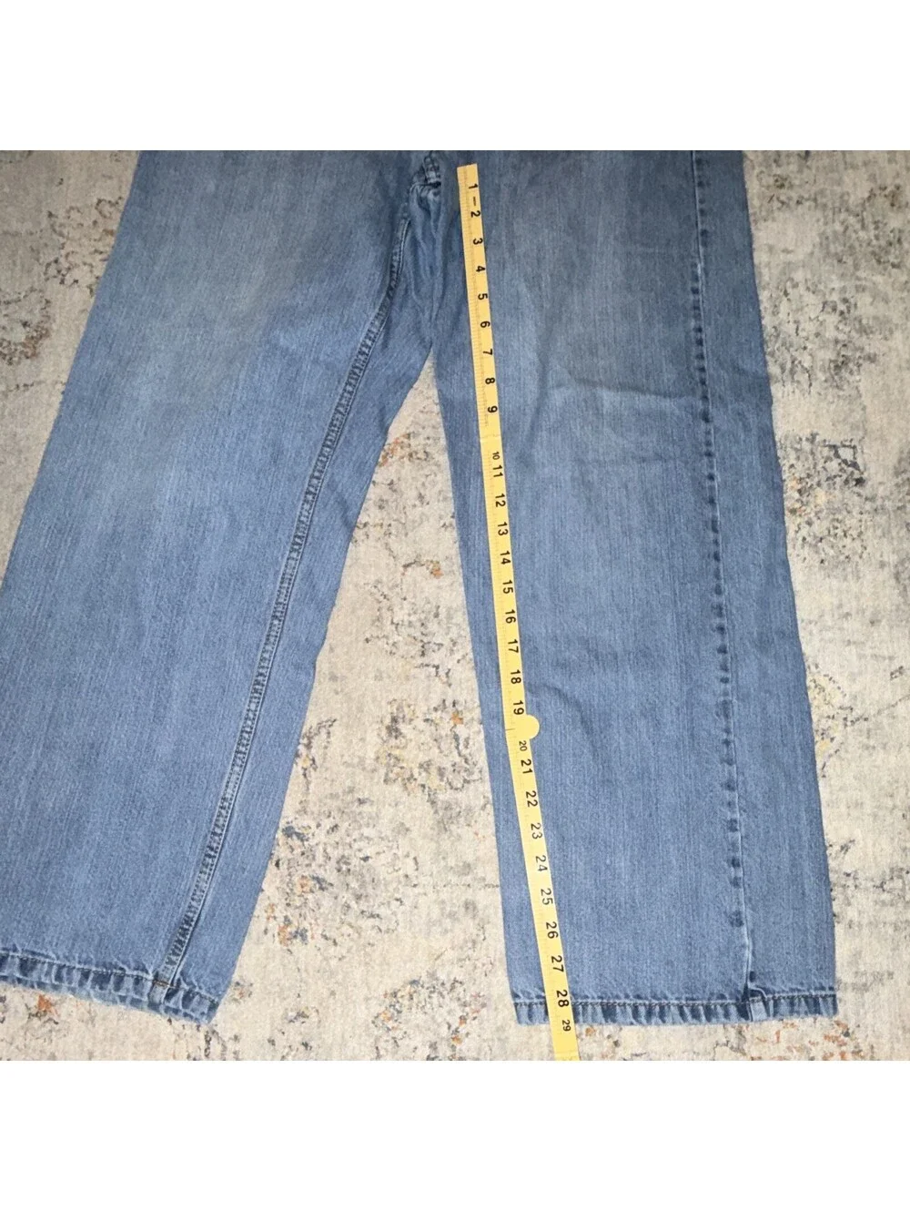 Levi’s 550 18 Husky Blue Light Wash Relaxed Straight Denim Jeans 5-Pocket A244